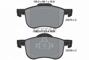 Textar 2307401 - Brzdové platničky -