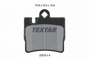 Textar 2307881 - Brzdové platničky -