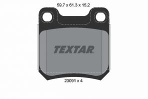 Textar 2309102 - Brzdové platničky -