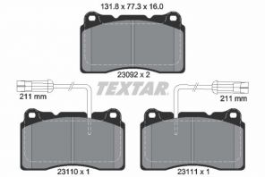 Textar 2309201 - Brzdové platničky -