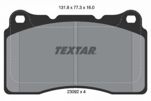 Textar 2309203 - Brzdové platničky -