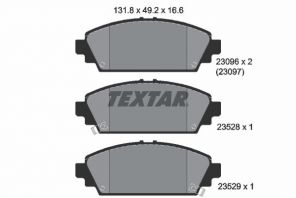 Textar 2309601 - Brzdové platničky -