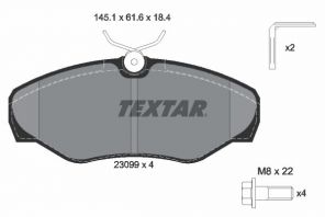 Textar 2309902 - Brzdové platničky -