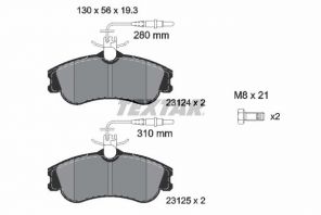 Textar 2312401 - Brzdové platničky -