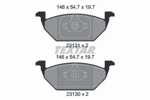 Textar 2313001 - Brzdové platničky -