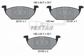 Textar 2313101 - Brzdové platničky -