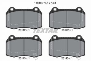 Textar 2314201 - Brzdové platničky -