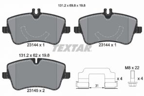 Textar 2314401 - Brzdové platničky -