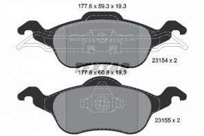 Textar 2315402 - Brzdové platničky -