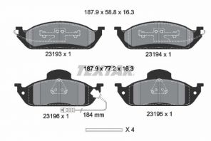 Textar 2319303 - Brzdové platničky -