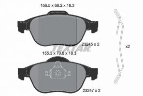 Textar 2324502 - Brzdové platničky -