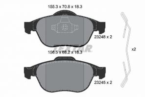 Textar 2324802 - Brzdové platničky -