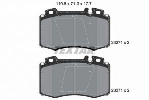 Textar 2327102 - Brzdové platničky -