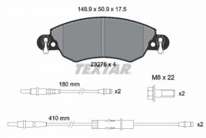 Textar 2327601 - Brzdové platničky -