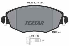 Textar 2327904 - Brzdové platničky -