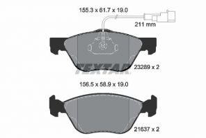 Textar 2328902 - Brzdové platničky -