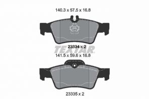 Textar 2333403 - Brzdové platničky -