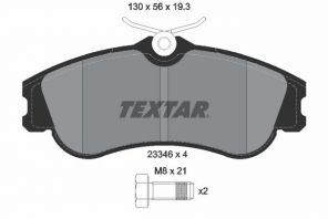 Textar 2334602 - Brzdové platničky -