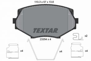 Textar 2335404 - Brzdové platničky -