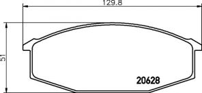 Textar 2062801 - Brzdové platničky -