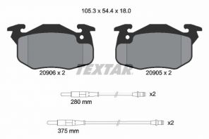 Textar 2090604 - Brzdové platničky -