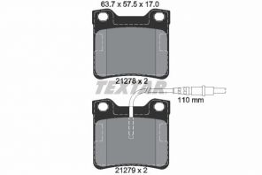 Textar 2127801 - Brzdové platničky -