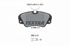 Textar 2136801 - Brzdové platničky -