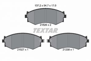 Textar 2152601 - Brzdové platničky -