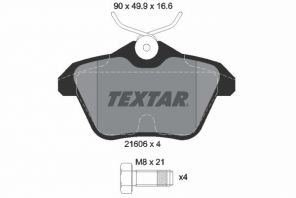 Textar 2160601 - Brzdové platničky -