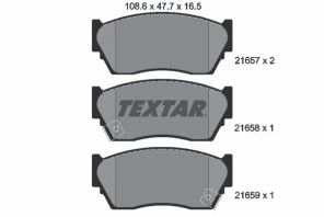 Textar 2165701 - Brzdové platničky -