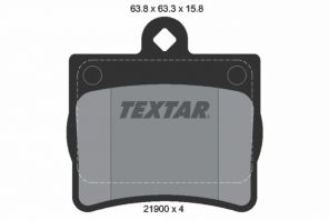 Textar 2190003 - Brzdové platničky -