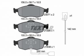 Textar 2307104 - Brzdové platničky -