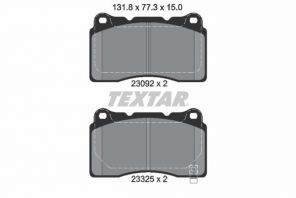 Textar 2309204 - Brzdové platničky -
