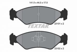 Textar 2310101 - Brzdové platničky -