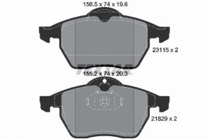 Textar 2311502 - Brzdové platničky -