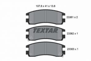 Textar 2336101 - Brzdové platničky -