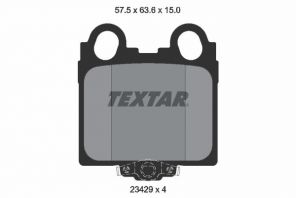 Textar 2342901 - Brzdové platničky -