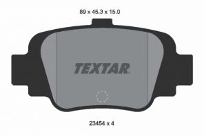 Textar 2345401 - Brzdové platničky -