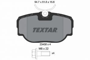 Textar 2345801 - Brzdové platničky -