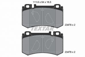 Textar 2347801 - Brzdové platničky -