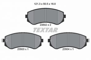 Textar 2350201 - Brzdové platničky -