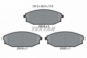 Textar 2351801 - Brzdové platničky -