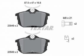 Textar 2354901 - Brzdové platničky -