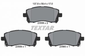 Textar 2355802 - Brzdové platničky -