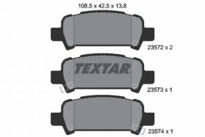 Textar 2357202 - Brzdové platničky -