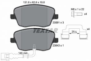 Textar 2358102 - Brzdové platničky -