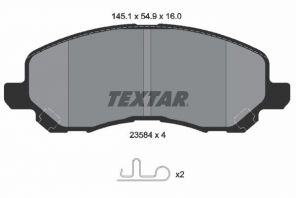Textar 2358401 - Brzdové platničky -