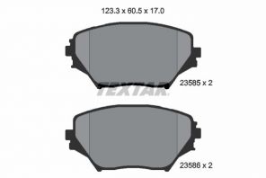 Textar 2358501 - Brzdové platničky -