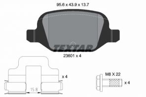 Textar 2360102 - Brzdové platničky -