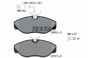 Textar 2360201 - Brzdové platničky -